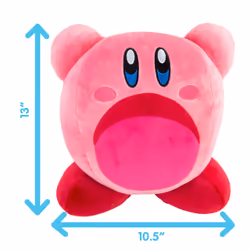 Tomy Club Mocchi-Mocchi Inhaling Kirby Mega Plush Toy, 13 inch - Additional view 6