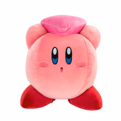 Tomy Club Mocchi-Mocchi Kirby with Heart Mega Plush Toy, 15 inch, Character, 3 yr(s)