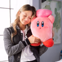 Tomy Club Mocchi-Mocchi Kirby with Heart Mega Plush Toy, 15 inch - Additional view 6