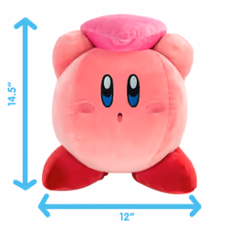 Tomy Club Mocchi-Mocchi Kirby with Heart Mega Plush Toy, 15 inch - Additional view 7