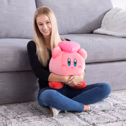 Tomy Club Mocchi-Mocchi Kirby with Heart Mega Plush Toy, 15 inch - Additional view 8