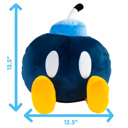 Tomy Club Mocchi-Mocchi Super Mario Bob-omb Mega Plush Toy, 15 inch - Additional view 5