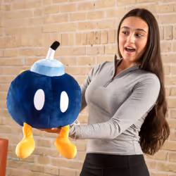 Tomy Club Mocchi-Mocchi Super Mario Bob-omb Mega Plush Toy, 15 inch - Additional view 7