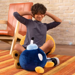 Tomy Club Mocchi-Mocchi Super Mario Bob-omb Mega Plush Toy, 15 inch - Additional view 8