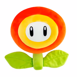 Tomy Club Mocchi-Mocchi Super Mario Fire Flower Mega Plush Toy, 15 inch, Flower, 3 yr(s)