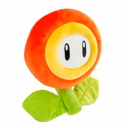Tomy Club Mocchi-Mocchi Super Mario Fire Flower Mega Plush Toy, 15 inch
