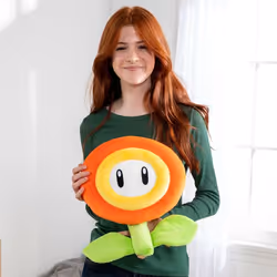 Tomy Club Mocchi-Mocchi Super Mario Fire Flower Mega Plush Toy, 15 inch - Additional view 4