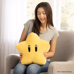 Tomy Club Mocchi-Mocchi Super Mario Super Star – Mega Plush Toy – 15 inch - Additional view 6