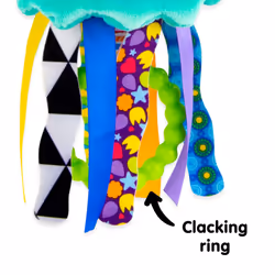 L27194 Mini Clip & Go Sprinkles The Jellyfish, Clip on Pram and Pushchair Newborn, Sensory Toy for Babies Boys and Girls from 0-6 Months