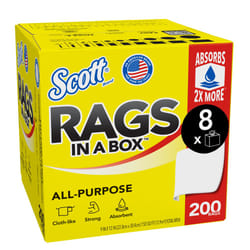 SCOTT 75260 workshop cloth/rag White