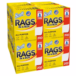 SCOTT 75260 workshop cloth/rag White