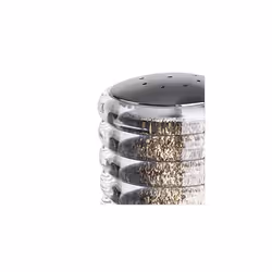 Cole & Mason H820950 Beehive Salt and Pepper Shaker Set | Salt and Pepper Pots | Acrylic/Chrome | 70mm | Twin Salt and Pepper Set | Includes 2 x