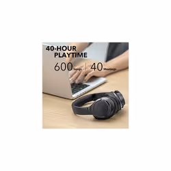 soundcore by Anker Q20 Hybrid Active Noise Cancelling Headphones, Wireless Over Ear Foldable Bluetooth Headphones, 40H Playtime