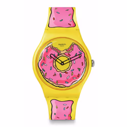 Swatch Simpsons Casual Doughnut Watch Seconds of Sweetness