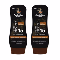 Australian Gold SPF 15 Lotion Bronzer Twin Pack 8 FL Oz (Pack of 2)