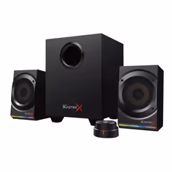 Creative Labs Sound BlasterX Kratos S5, 2.1 channels, 60 W, Universal, Black, 24 W, 118 x 120 x 198.5 mm