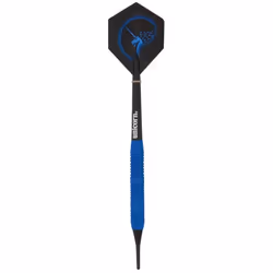 Unicorn Darts Core Plus Rubberised Blue Brass Precision Value Soft Tip Set - 16 Grams