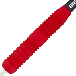 Unicorn Core Plus Dart Set Steel Tip Rubberised Brass Gripper 3 Shafts 21/23/25g - 21G, Red