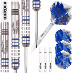 Unicorn Darts Mens Silver Star 80 Tungsten Gary Anderson Darts Silver 23 g