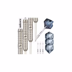 Steel Tip Darts Set | Seigo 'The Ninja' Asada Silver Star | 80% Natural Tungsten Barrels | 22 g