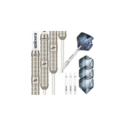 Steel Tip Darts Set | Seigo 'The Ninja' Asada Silver Star | 80% Natural Tungsten Barrels | 22 g