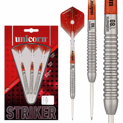 Unicorn Unisex's STRIKER TYPE 1 80% TUNGSTEN STEEL TIP DARTS, Red, 20g