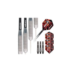 Steel Tip Darts Set | Gary 'The Flying Scotsman' Anderson Bullet | Super Durable Natural Stainless Steel Barrels | 26 g