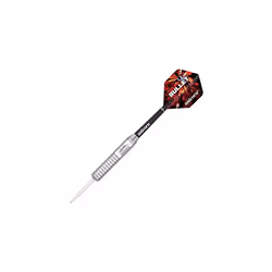 Steel Tip Darts Set | Gary 'The Flying Scotsman' Anderson Bullet | Super Durable Natural Stainless Steel Barrels | 25 g