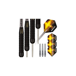Steel Tip Darts Set | Gary 'The Flying Scotsman' Anderson | Brass Barrels with Matt Black Coating | 23 g