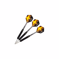 Steel Tip Darts Set | Gary 'The Flying Scotsman' Anderson | Brass Barrels with Matt Black Coating | 23 g