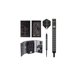 Unicorn Darts Gary Anderson Noir 90% Tungsten Black Titanium Steel Tip Set - 25 Grams