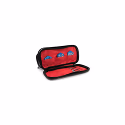 3D Darts Wallet | 3 Zipped Compartments for Barrels, Flights & Shafts |Silver & Grey Weave | 3-Sided Zip Fastening