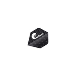 Unicorn Darts Q.100 Plus Q2 Shape Flight Super Wave Ribbed - Black