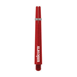 Unicorn 3 Gripper Dart Shaft Flight Locking Ring Short Stem - Red