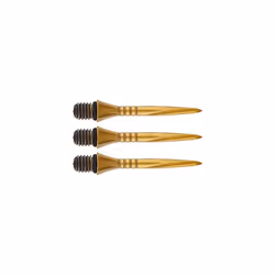 Swytch Volute Converta Darts Points | Steel with Titanium Coating | Golden | 27 mm | Pack of 3