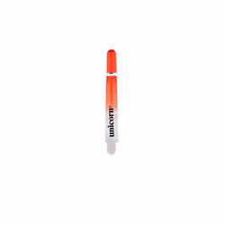 Unicorn 2 Tone Gripper 4 Dart Polycarbonate Shafts Strong Flight Grip S/M/L Red - Long, Red