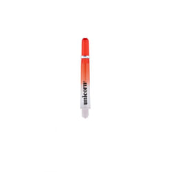Unicorn 2 Tone Gripper 4 Dart Polycarbonate Shafts Strong Flight Grip S/M/L Red - Long, Red
