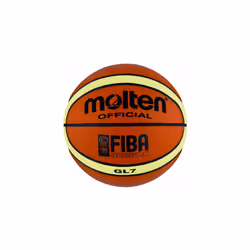 Top Grain Leather Fiba Basketball - Orange, Size 6