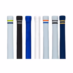 12x Gunn & Moore Bat Grip Pro Lite Premium Quality Soft Rubber Cricket Handle - Full Size, Silver/Black
