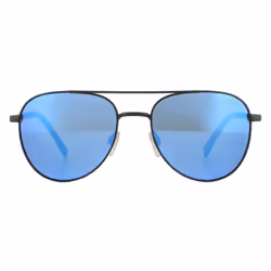 Bolle Sunglasses Evel 12536 Matte Black Offshore Blue Polarized