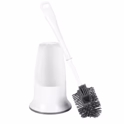 LA084538UFEU7 Antibac Bathroom Toilet Brush And Holder - Treated with Zinc Pyrithione To Prevent Bacteria Build Up, Non-Scrat ...