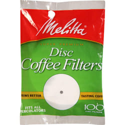 Melitta Disc Coffee Filters for Percolators  White  3.5-Inch  100 Count Pack of 24
