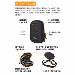Lowepro Hardside CS 20 Case for Small Point-and-Shoot Cameras & Accessories  Black