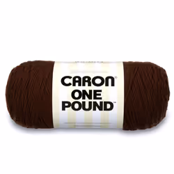 caron One Pound Solids Yarn, 16oz, gauge 4 Medium, 100% Acrylic - Espresso- For crochet, Knitting & crafting ( 1 Piece )