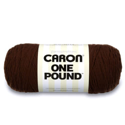 caron One Pound Solids Yarn, 16oz, gauge 4 Medium, 100% Acrylic - Espresso- For crochet, Knitting & crafting ( 1 Piece )