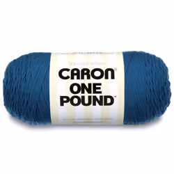 Caron One Pound Solids Yarn  16oz  Gauge 4 Medium  100% Acrylic - Ocean- For Crochet  Knitting & Crafting  1 Piece