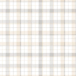 NORWALL CK36627 Linen Wallpaper Plaid  Grey  Beige