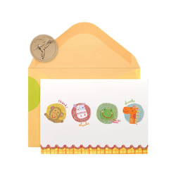 Papyrus Thank You Cards with Envelopes  Animals with Glitter (14-Count