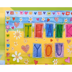 Papyrus Thank You Cards with Envelopes  Glitter Hearts (14-Count)