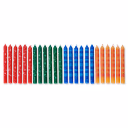 Papyrus Birthday Candles  Stripe  Polka Dot 24Count